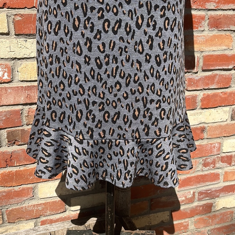 NWT Downeast leopard print knit dress size Large - Picture 4 of 7
